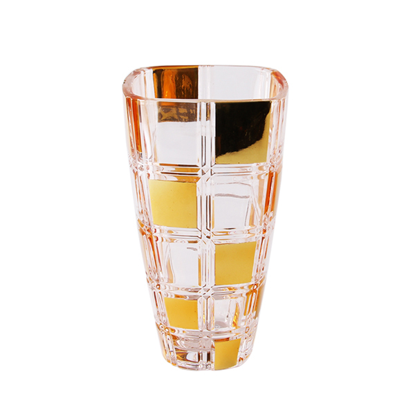 electroplated glass vases