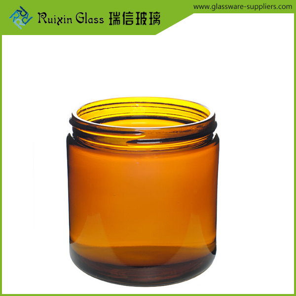 amber glass jar