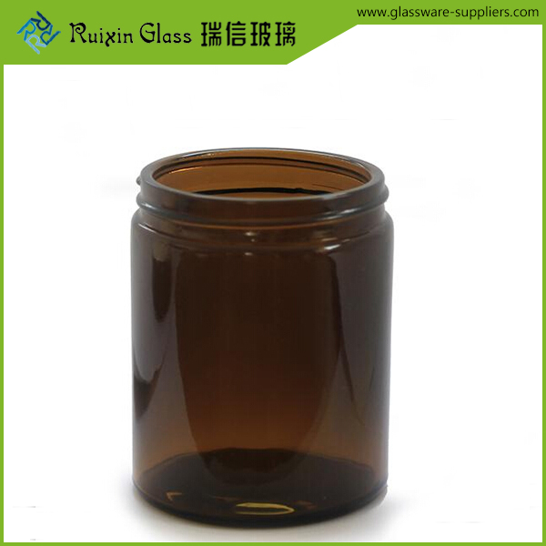 amber glass jar
