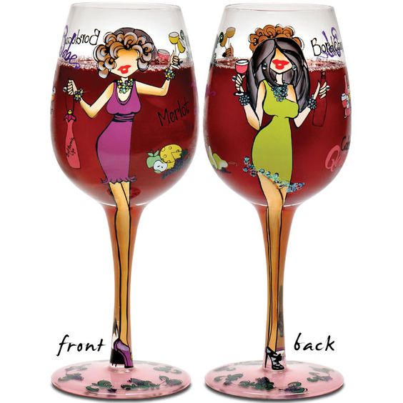 What are the steps required for red wine glass customization?