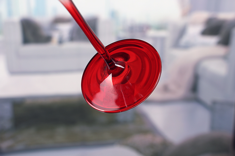 Red Stem Wine Glasses