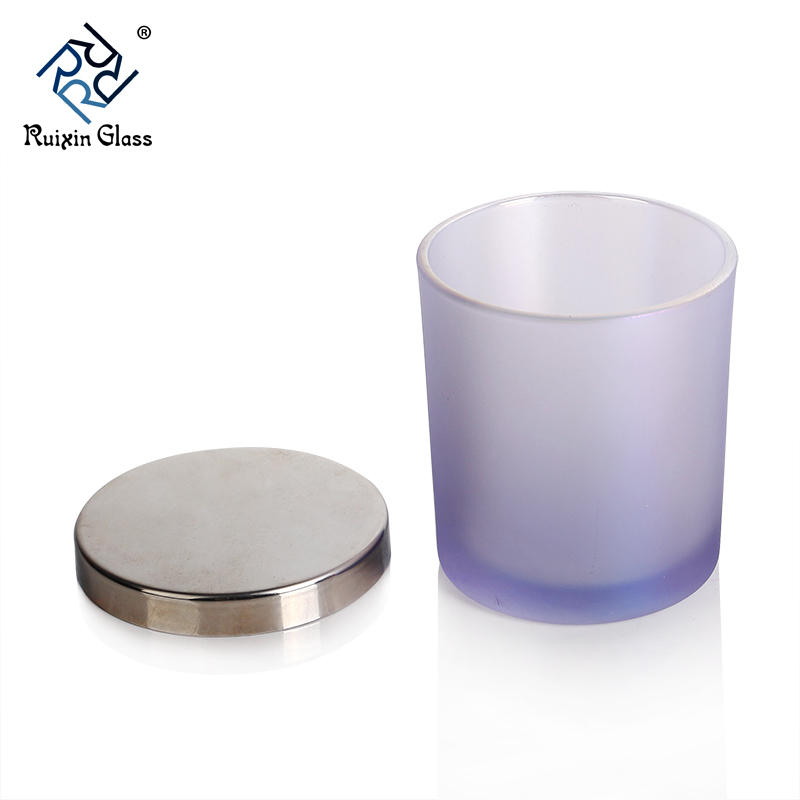 CD064 Glass Candle Jars With Metal Lids