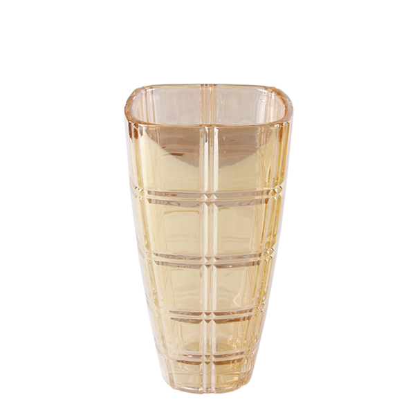 gold glass vase