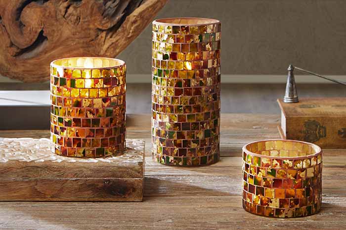 glass cylinder candle holders