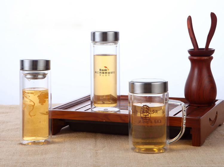 double glass tea cups