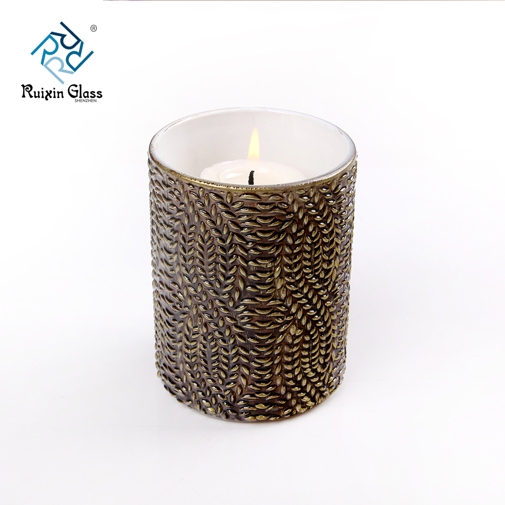 decorative glass candle holders