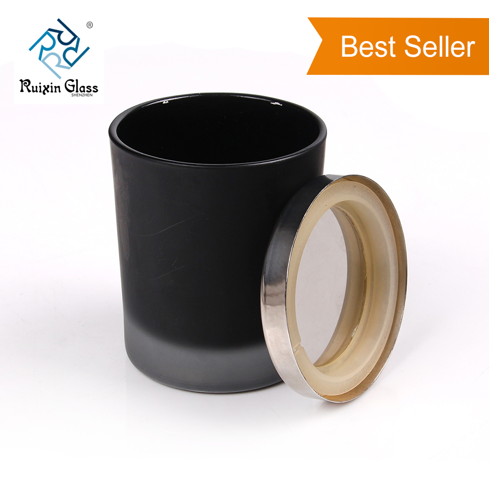 CD064 Glass Candle Jars With Metal Lids