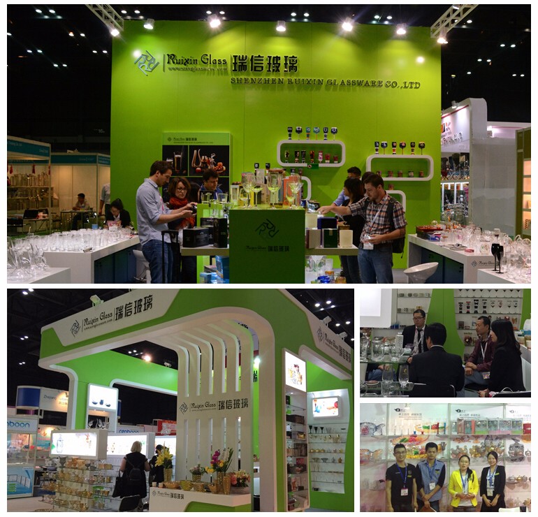 New design large glass canister