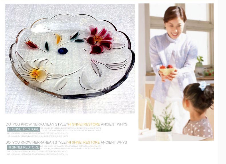 Creative fruit bowl fashion lead free crystal glass fruit bowl wholesale