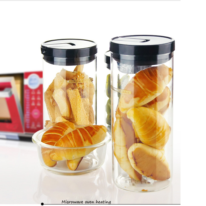 glass container with lid