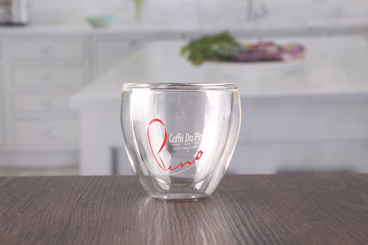 Hand blown Double Wall Glass Cups