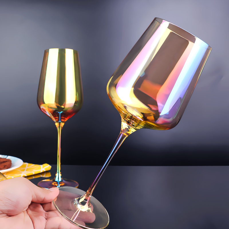 01 Coloured Wine Glasses  For Sale