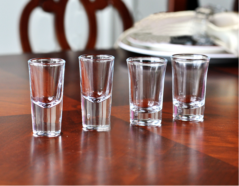 Bullet shot glass,glass shot glasses manufacturer
