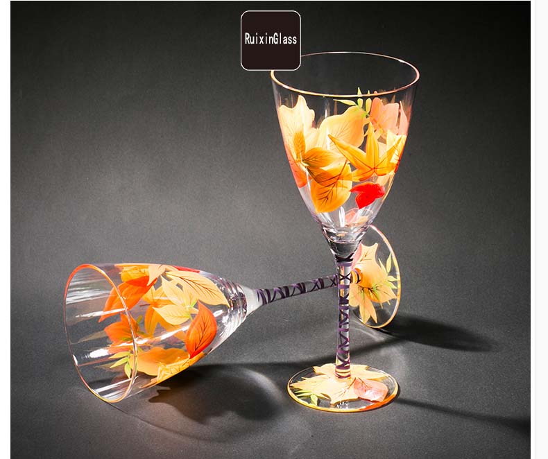 customized painted wine glasses
