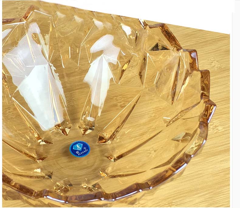 Modern personalized crystal glass fruit bowl supplier