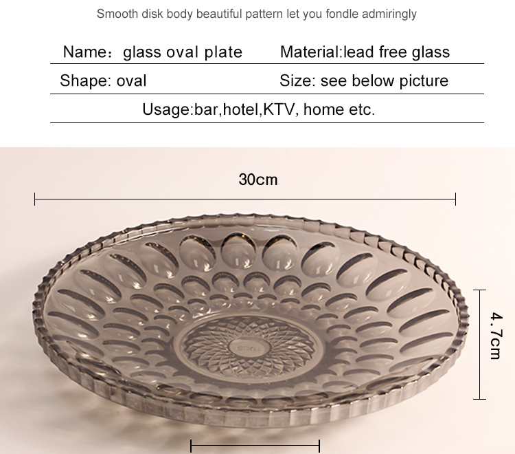 electroplated glass plate