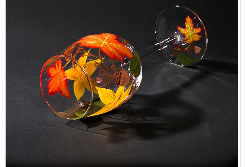 personalised painted wine glasses