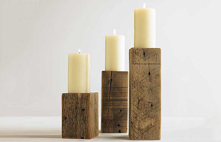 How was the candle holder invented?