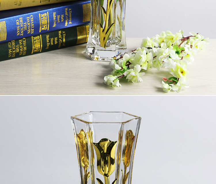 New mercury glass vases and tulip electroplating glass vase