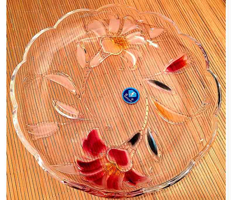 Creative fruit bowl fashion lead free crystal glass fruit bowl wholesale