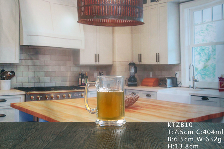 Beer Tankard Glass With Handle