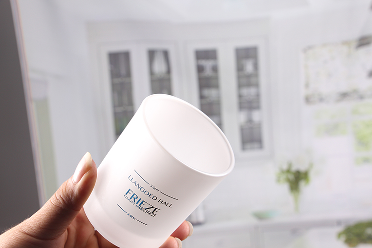 white votive candles holders