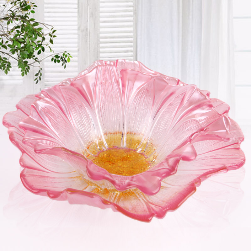 sunflower shaped glass fruit