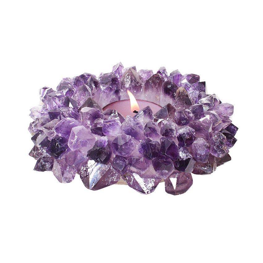 Amethyst Candle Holder
