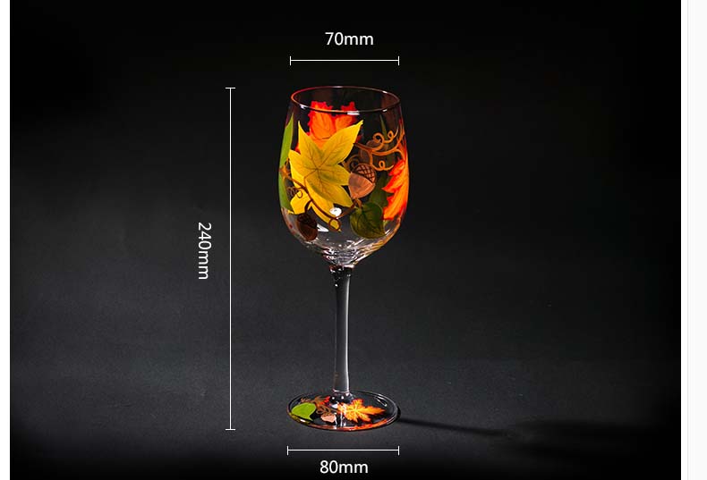 personalised painted wine glasses