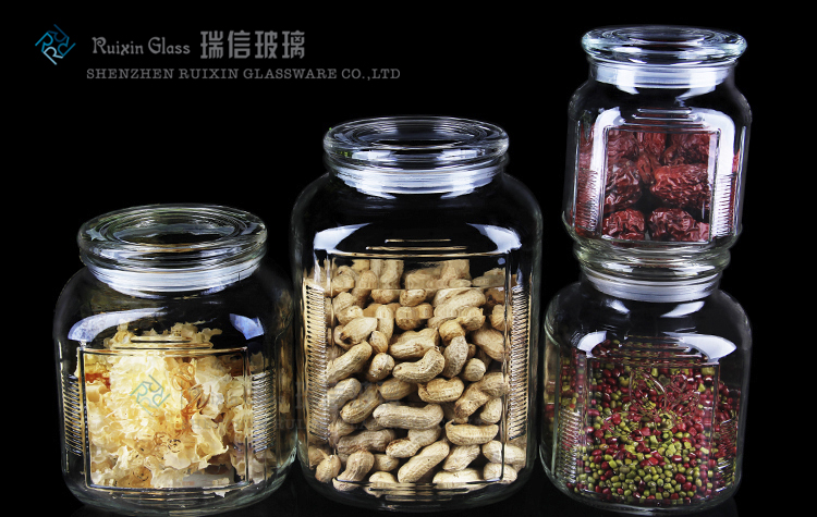 glass jars with lids
