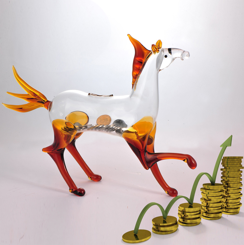 glass money saving boxes