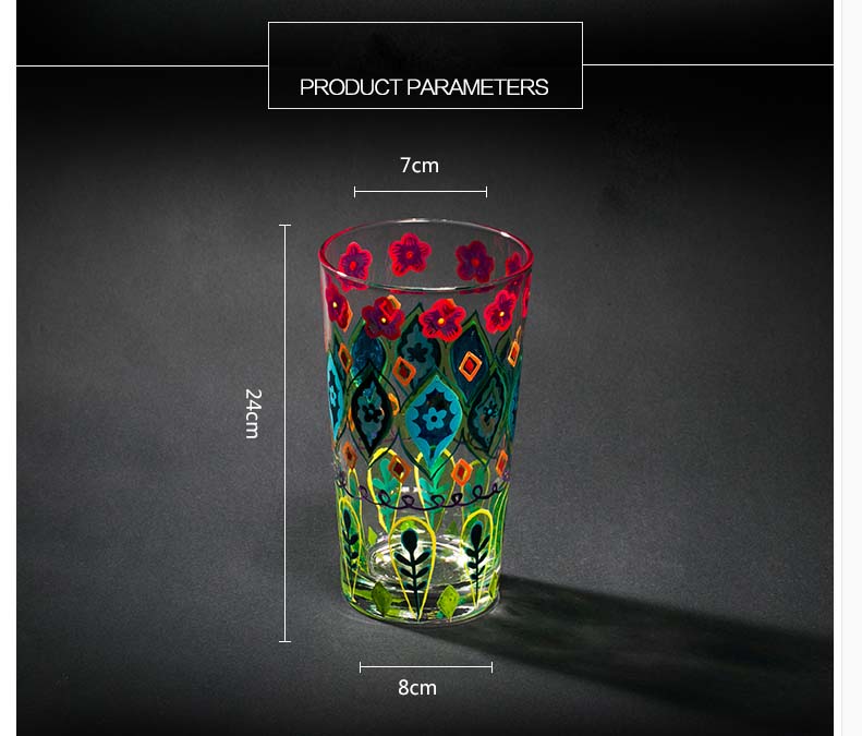 painted glass cup