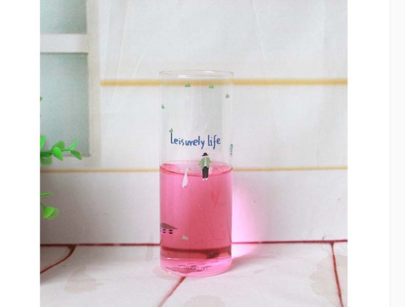 Colored drinking glasses