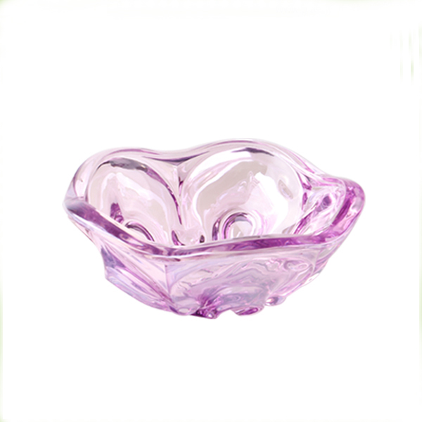 Lotus Leaf Shape Glass Fruit Plate