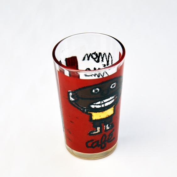 China new painting wine glass unique  funny wine glasses salcs promotion