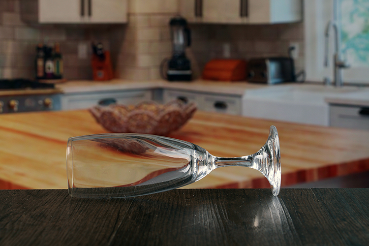 Short stem champagne glass