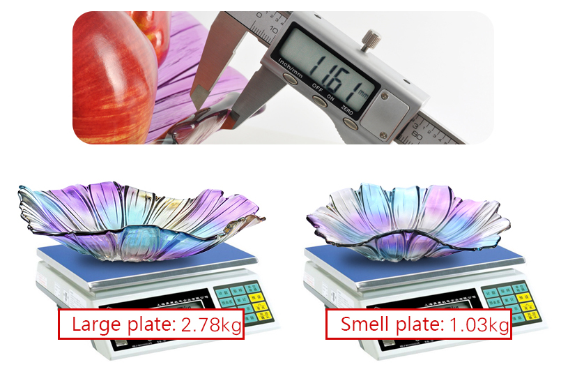 crystal glass fruit bowl