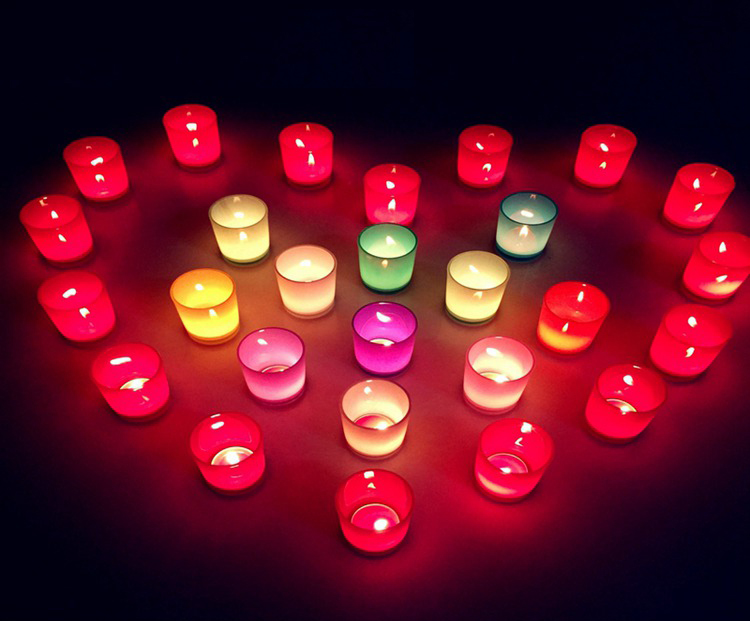 votive candles glass jar