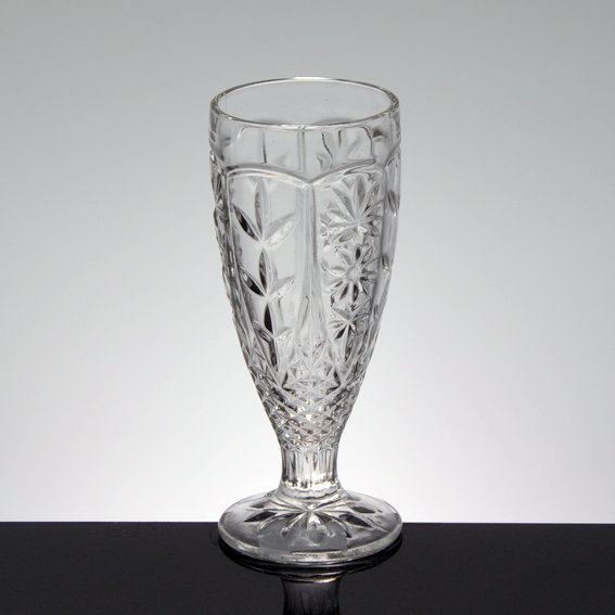 Unique personalized Ice cream glass bowl glass cup set clear glass cups wholesaler