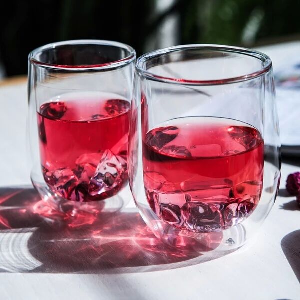 double glass cup
