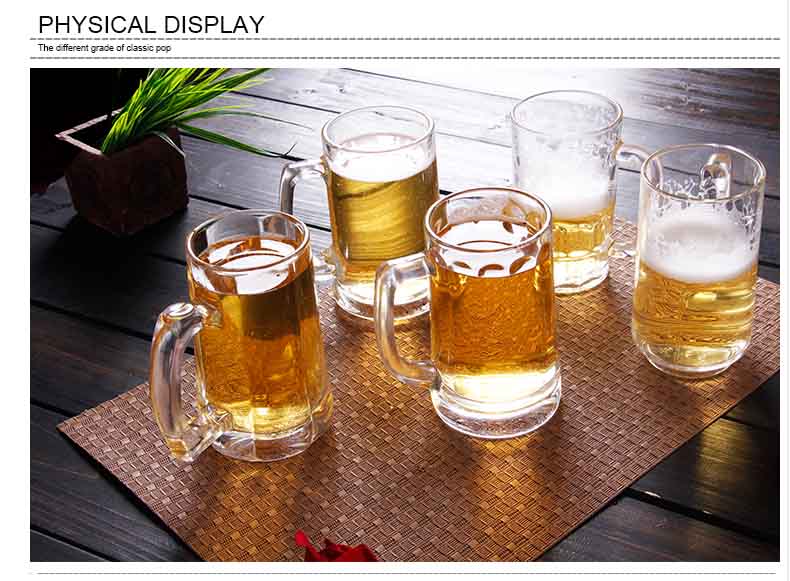 glass beer mugs