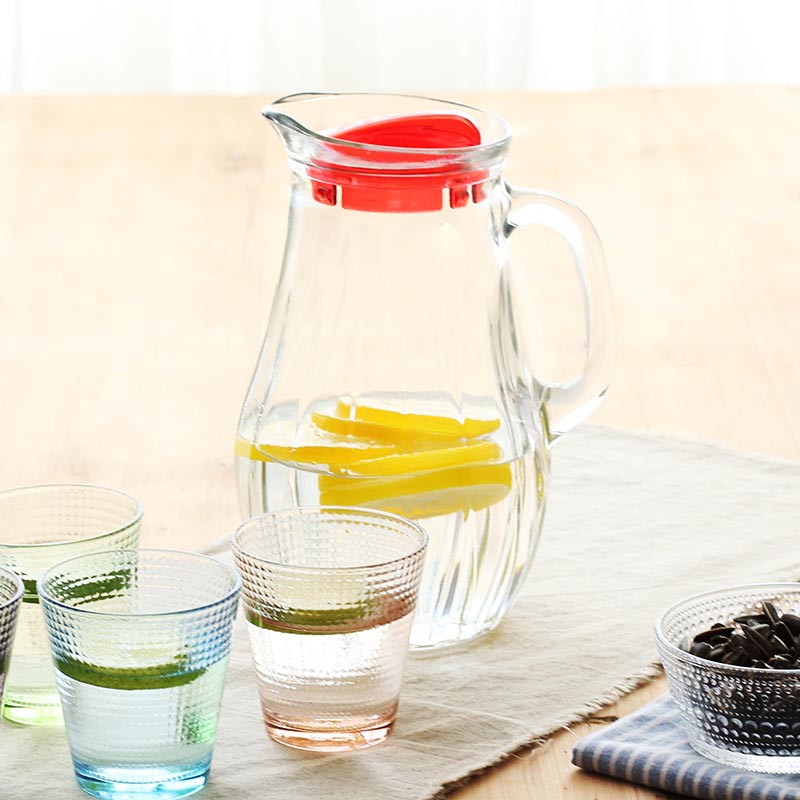 glass cold water pot set