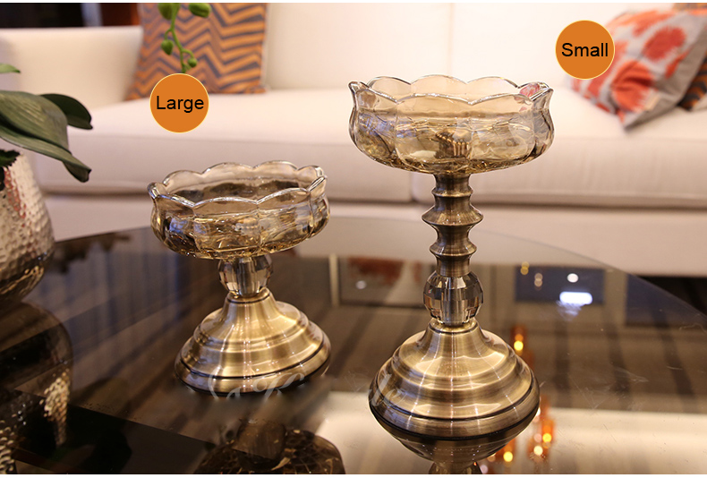 glass candle holders