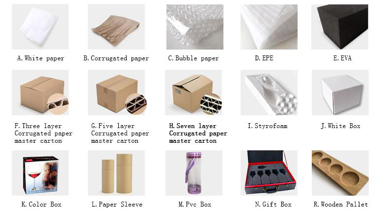 How do wine glasses wholesale manufacturers transport red wine glasses?