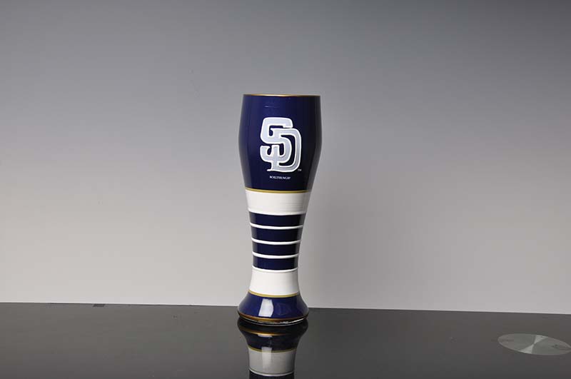 OME hand painted glassware customized painted wine glasses unusual wine glasses