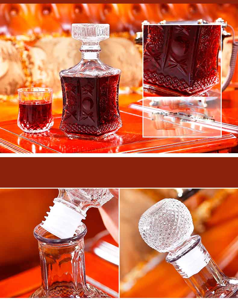 glass decanter with stopper