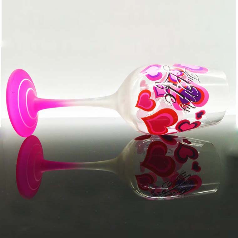 painted wine glass