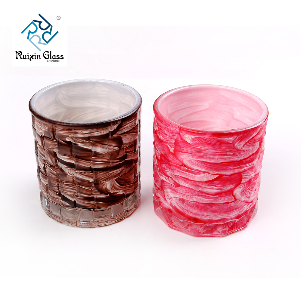 glass flower candle holder