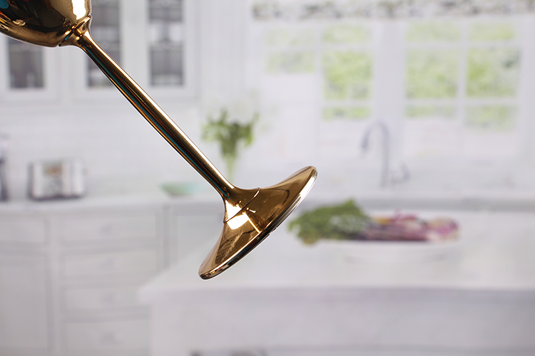 Gold champagne flutes