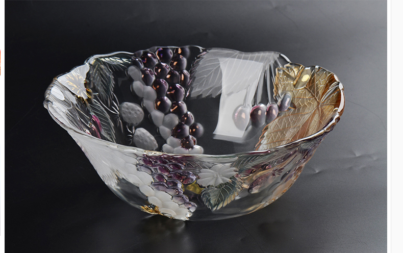glass fruit bowl